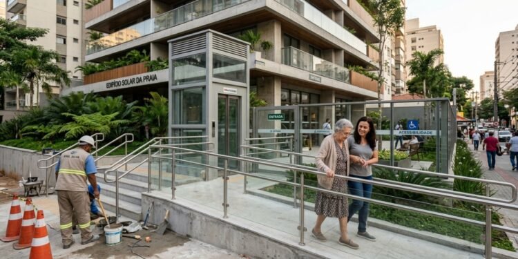 Lei de propriedade horizontal traz mudança importante para idosos acima dos 70 anos em condomínios com elevador e escadas