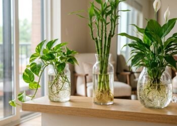 As plantas de interiores que crescem na água, decoram o ambiente e são impossíveis de matar