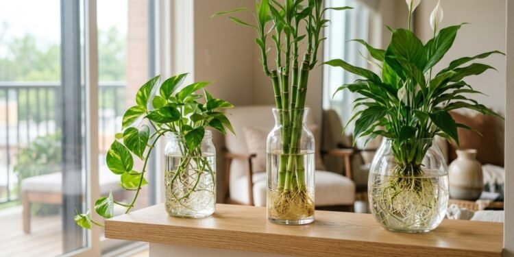 As plantas de interiores que crescem na água, decoram o ambiente e são impossíveis de matar