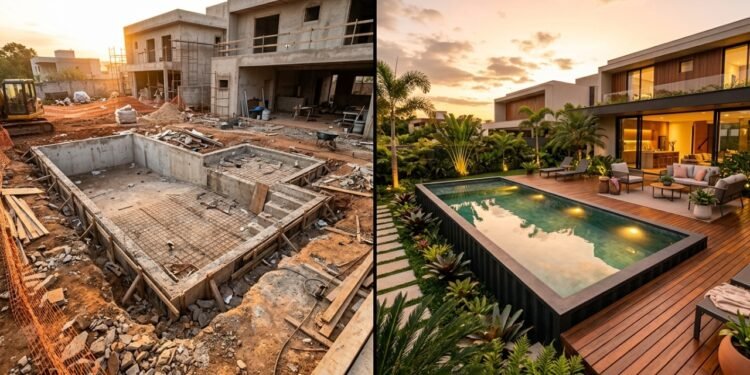 Adeus às piscinas tradicionais: a alternativa versátil feita com materiais reciclados está fazendo sucesso