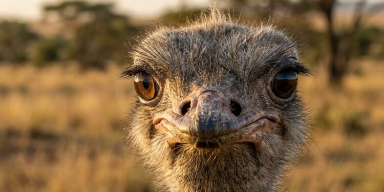 O detalhe bizarro por trás dos olhos gigantes do avestruz que explica sua sobrevivência na natureza