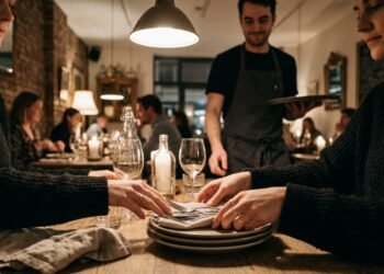 O que a psicologia diz sobre pessoas que ajudam garçons a retirar os pratos em restaurantes