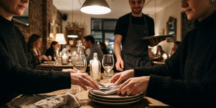 O que a psicologia diz sobre pessoas que ajudam garçons a retirar os pratos em restaurantes