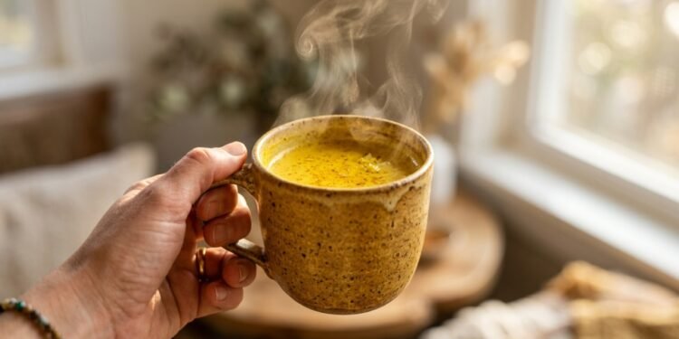 Esta bebida matinal com açafrão está conquistando pessoas que querem começar o dia com mais equilíbrio