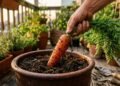 Como plantar cenoura em vasos e evitar raízes tortas com técnicas simples e eficazes