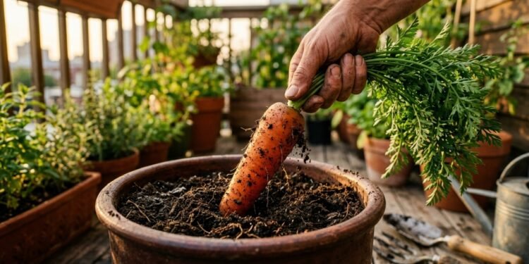 Como plantar cenoura em vasos e evitar raízes tortas com técnicas simples e eficazes