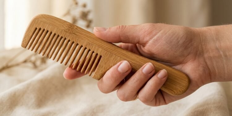O que ninguém te conta sobre o pente de bambu anti frizz e sua ação contra arrepiados no cabelo