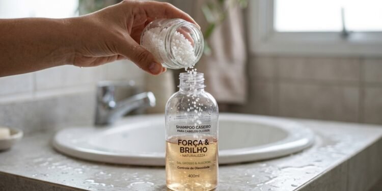 Dica caseira de colocar sal no shampoo divide opiniões e levanta dúvidas sobre benefícios reais para o couro cabeludo