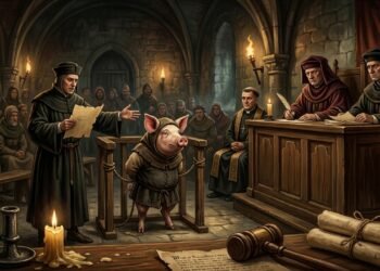 O estranho costume dos julgamentos de animais na Idade Média que colocava porcos no banco dos réus