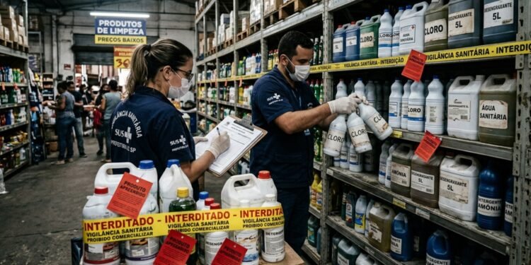 Autoridade retira mais de 20 produtos de limpeza irregulares do mercado e motivo envolve falta de autorização