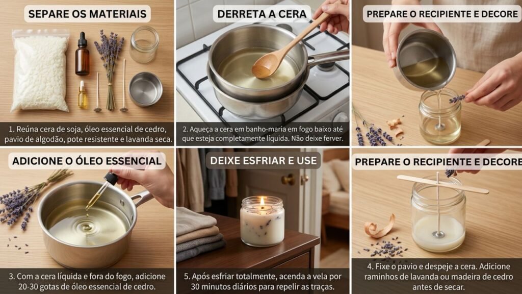Espantar traças de roupa
