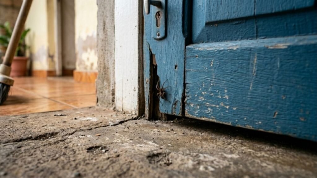 Esse gesto, que você repete todas as noites, transforma sua casa em um refúgio ideal para aranhas