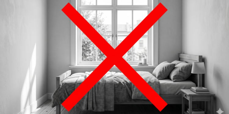 A melhor posição da cama para melhorar seu sono no quarto