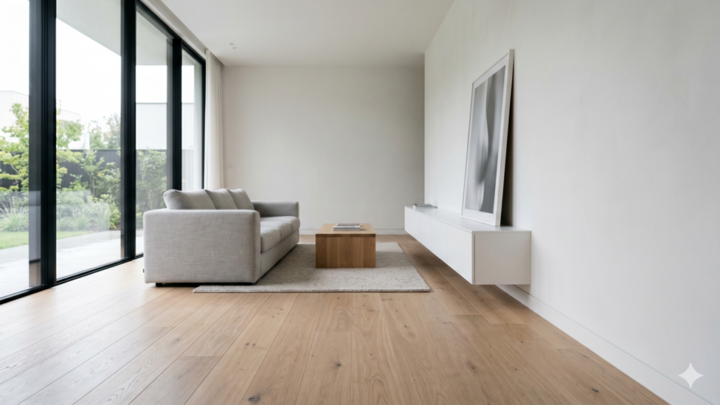 O detalhe mais sofisticado das reformas modernas está no encontro do piso