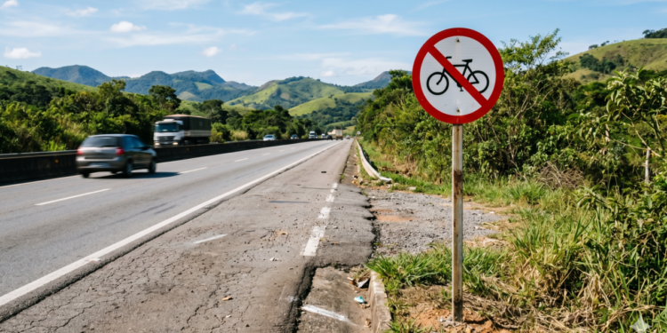 Nova regra para ciclistas muda uso das rodovias