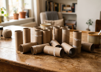 tubos de papel higiênico
