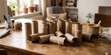 tubos de papel higiênico