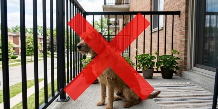 Governo altera regra e proíbe proprietários de manter cães e gatos no terraço de casa