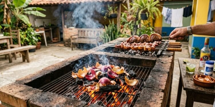 Jogar cascas de cebola nas brasas da churrasqueira: para que serve e quando utilizar
