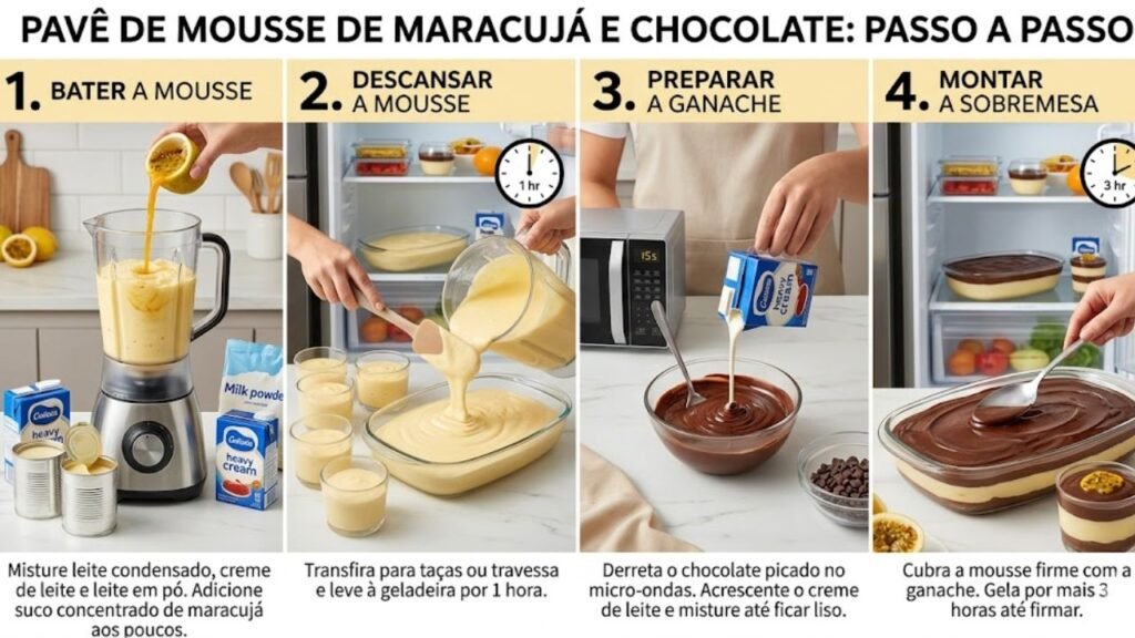 Mousse de maracujá perfeita