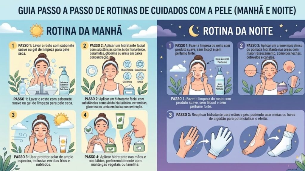 Pele seca no inverno