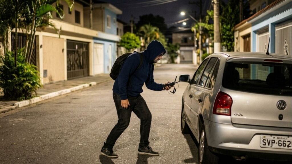 Por que é recomendado guardar a chave do carro dentro de uma caixinha de metal ou papel alumínio em casa, e qual a finalidade disso