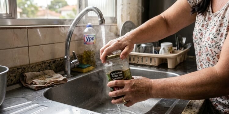 Como abrir um pote de vidro travado sem usar faca: um truque simples com água morna que pode salvar sua cozinha