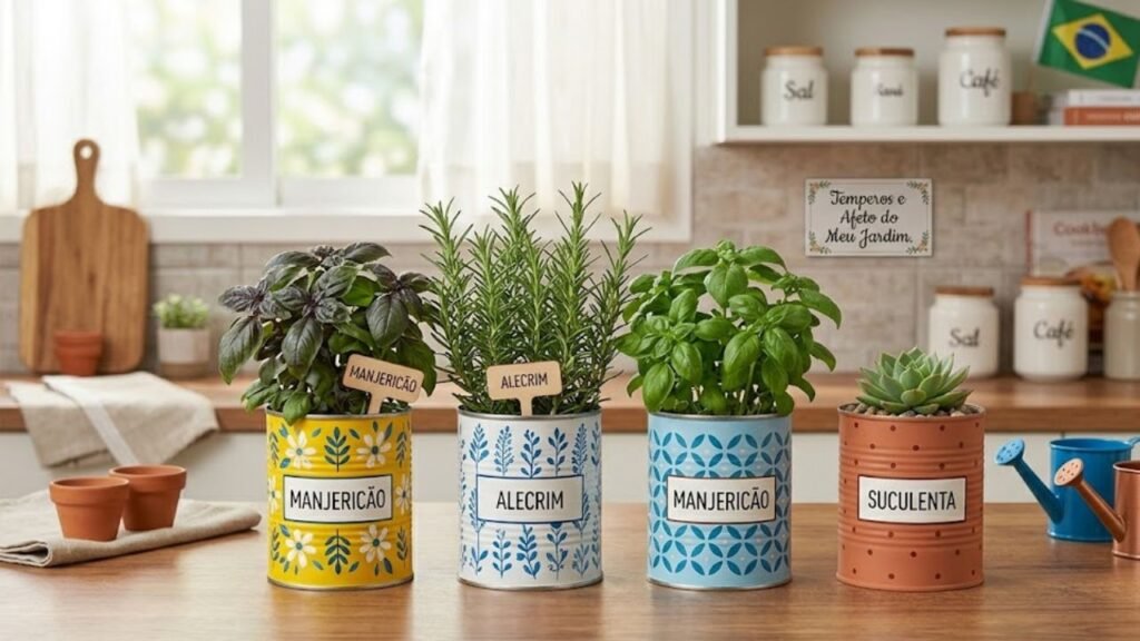 Reaproveitar latas de tomate 