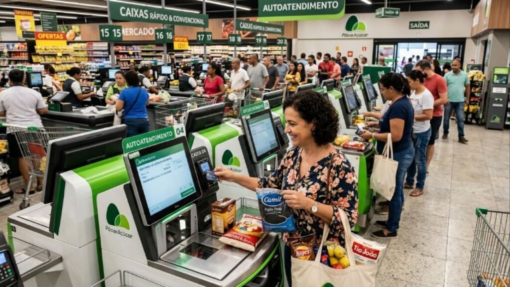 Supermercados como Atacadão, Carrefour e Assaí adotam nova tecnologia que promete acabar com as filas