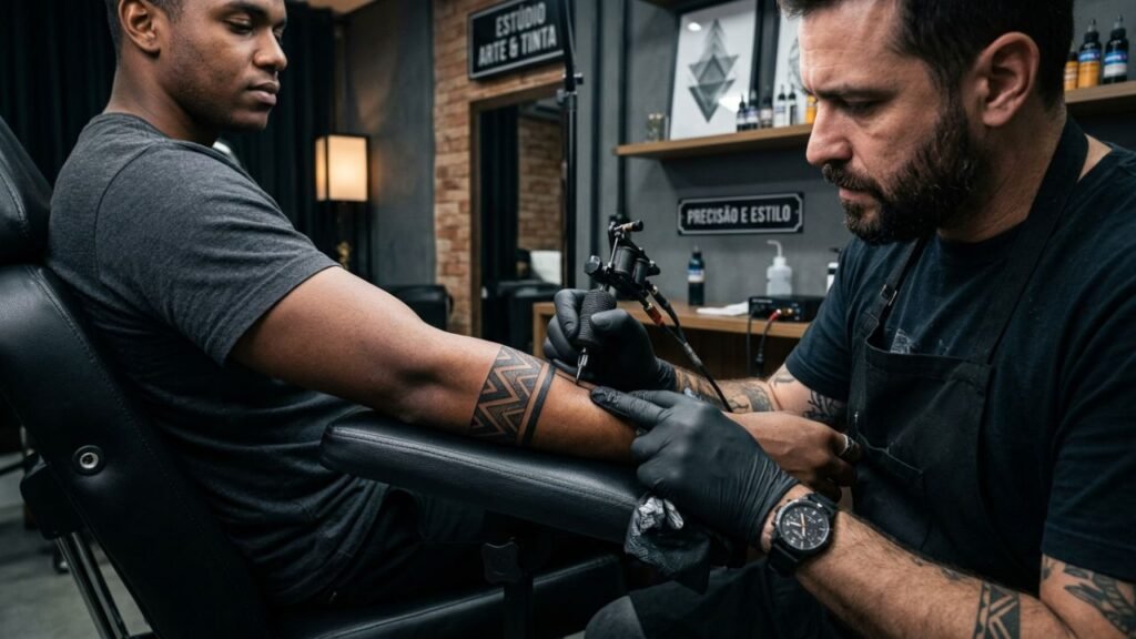 Tatuagem de dois aros