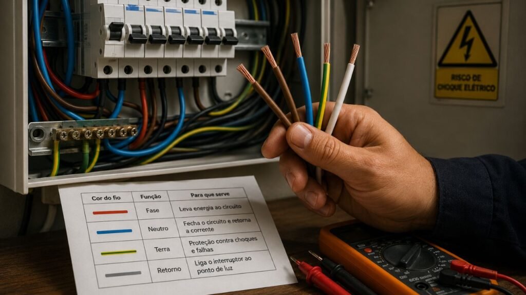 Entenda as cores dos fios elétricos antes de mexer em qualquer instalação