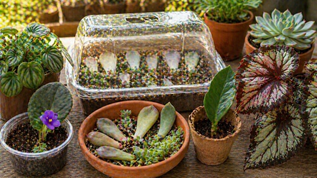 Essas plantas brotam pela folha e permitem fazer mudas em casa de forma simples