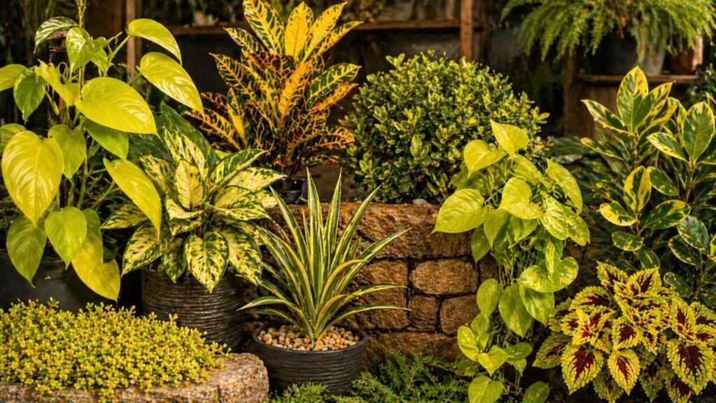 Plantas de folhas amarelas que não estão doentes e deixam o jardim mais iluminado