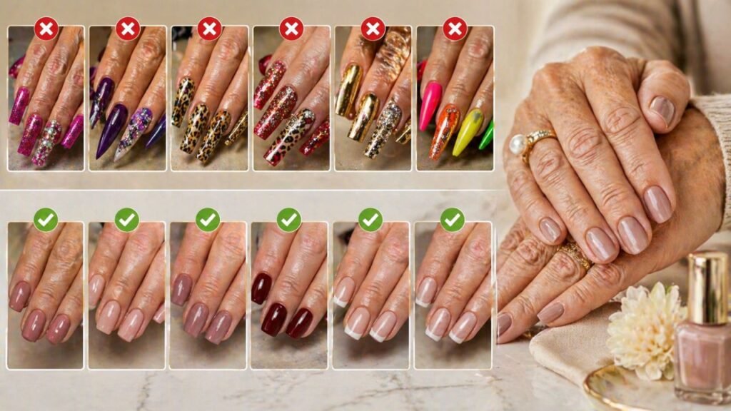 Unhas elegantes 50+ evitam erros que pesam no visual e deixam as mãos mais sofisticadas