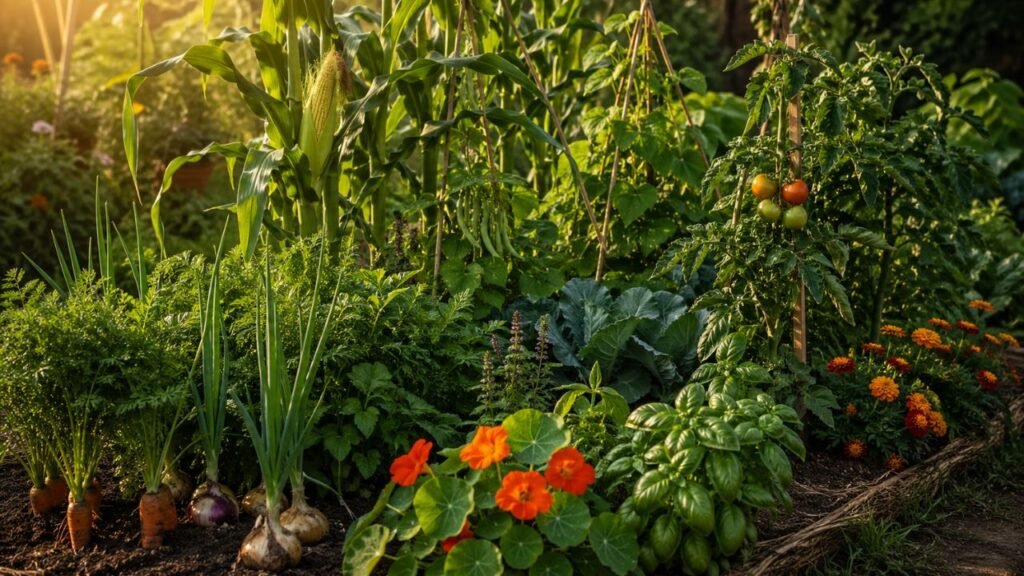 15 pares de hortaliças que ajudam a proteger a horta e melhorar o cultivo