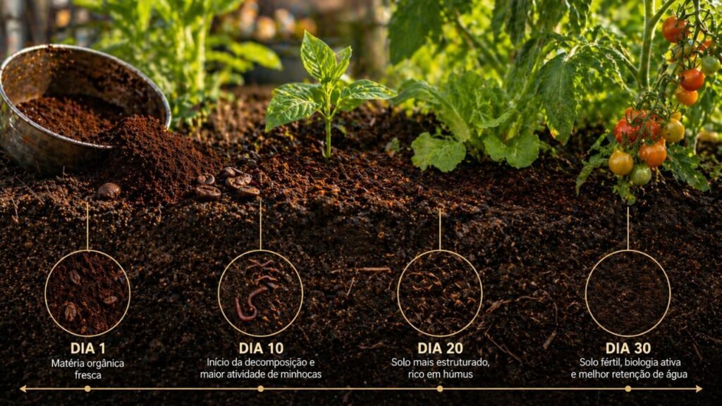 Não jogue borra de café fora, ela pode melhorar o solo e fortalecer suas plantas