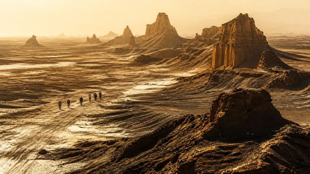 Esse deserto parece outro planeta e o calor no solo passa de tudo que se imagina