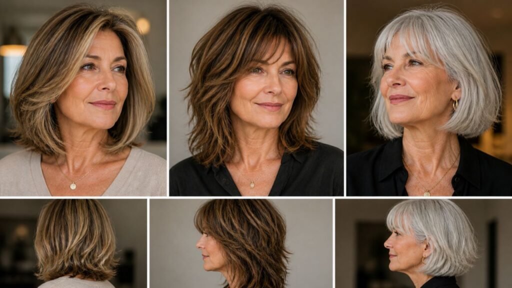Cortes médios elegantes valorizam mulheres de 50, 60 e além com leveza e estilo