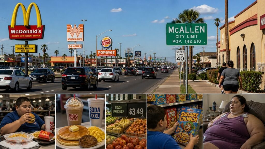 A cidade dos EUA onde comida rápida, calor e carros ajudam a explicar a obesidade extrema