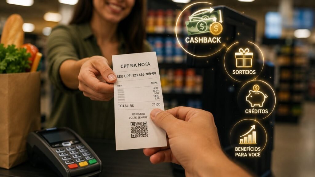 Colocar o CPF na nota fiscal é um hábito simples que pode render dinheiro de volta