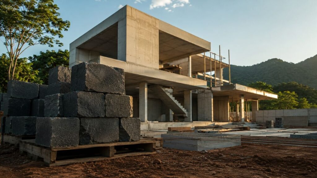 Cientistas desenvolvem um novo método de produção de cimento que substitui o calcário pelo basalto para reduzir drasticamente as emissões de CO2.