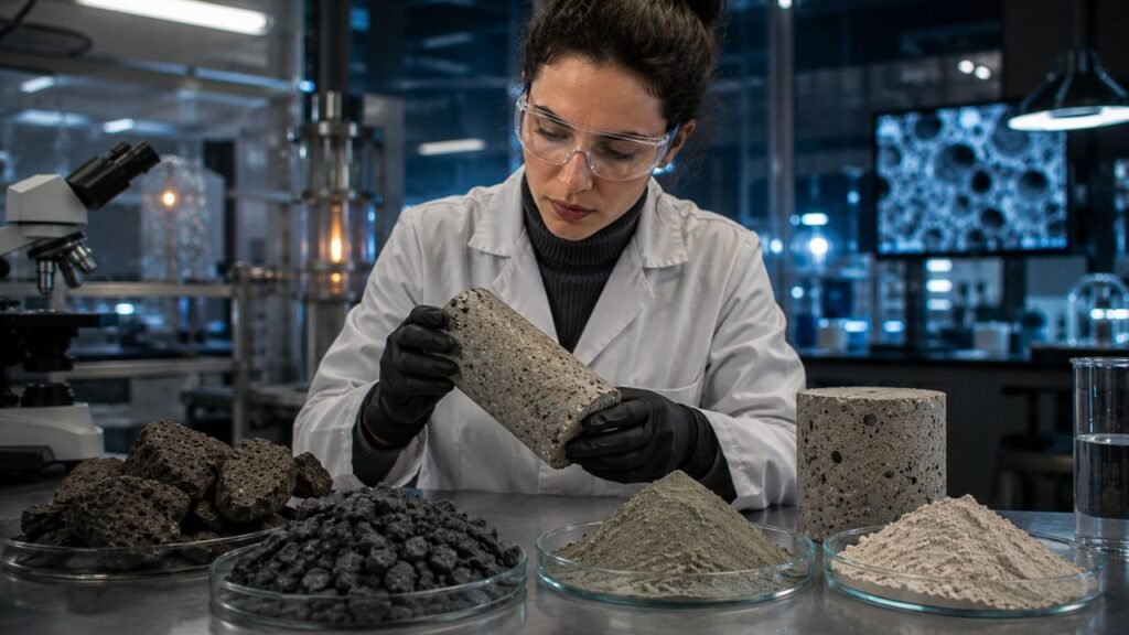 Pesquisadores de Stanford criam um novo cimento que reduz a poluição em 67% usando rocha vulcânica