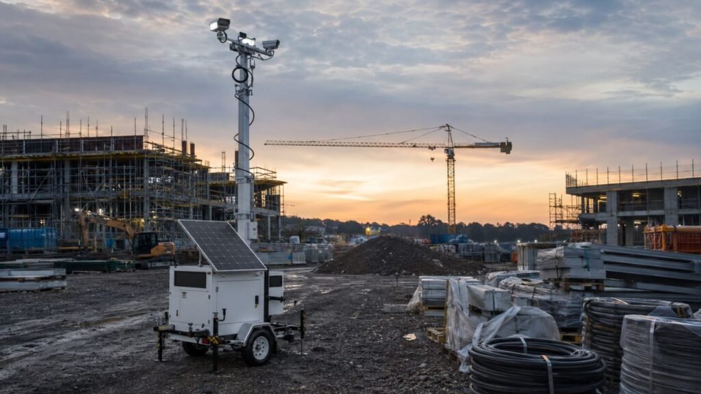Sistemas modernos de videovigilância em canteiros de obras
