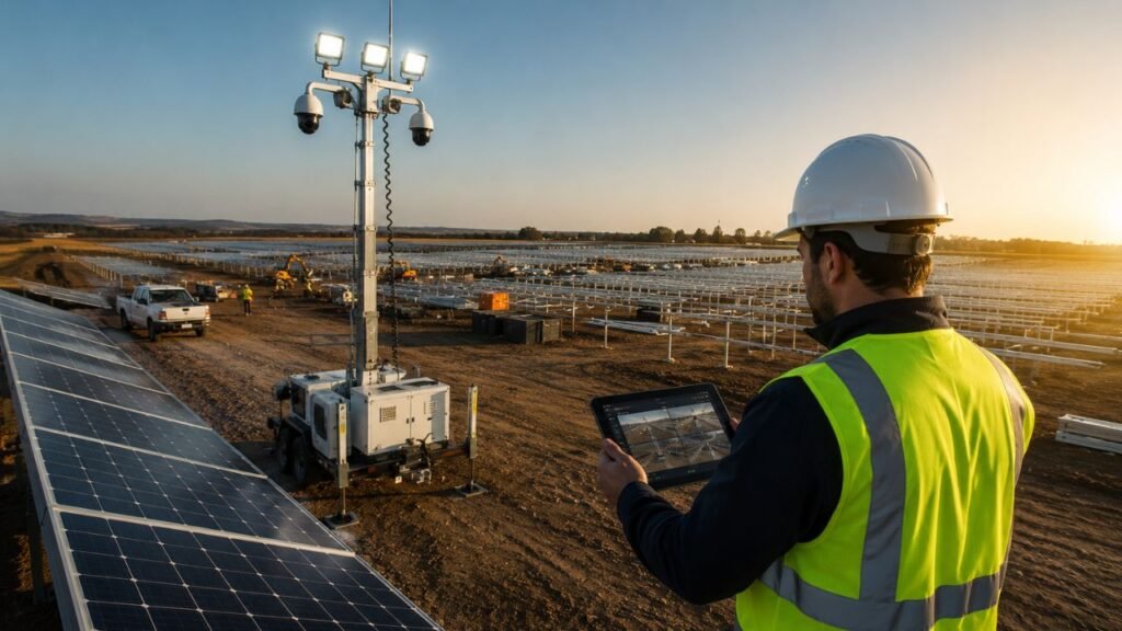 Sistemas modernos de videovigilância em canteiros de obras