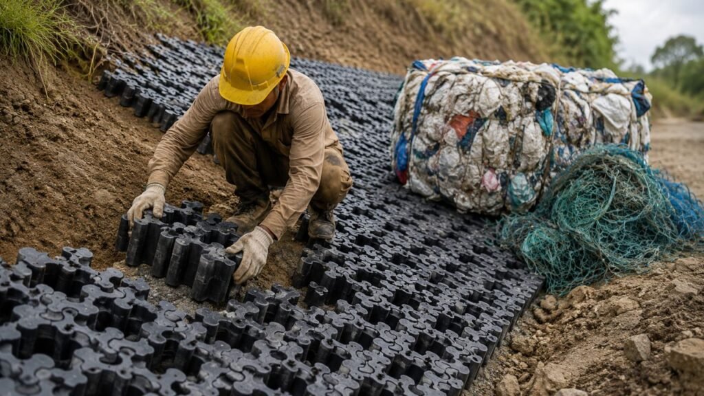 Startup coreana apresenta blocos estruturais feitos de plástico 100% reciclado, mais resistentes que o concreto, para áreas sujeitas a inundações