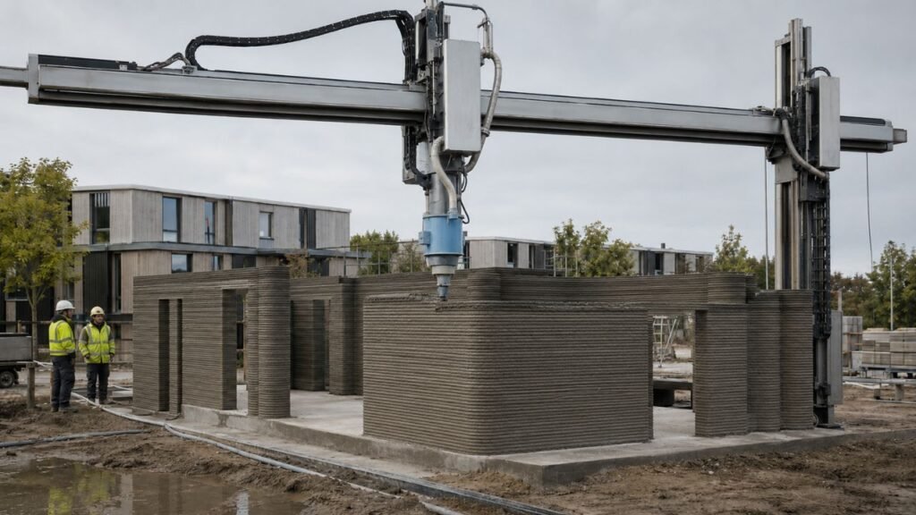 O maior projeto de habitação impressa em 3D da Europa constrói 36 residências estudantis em tempo recorde: mais de uma por dia