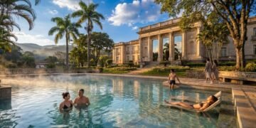 A cidade do interior de Minas que guarda 95% do nióbio do mundo, abriga um castelo neoclássico de 1944 e ainda banha visitantes em águas vulcânicas