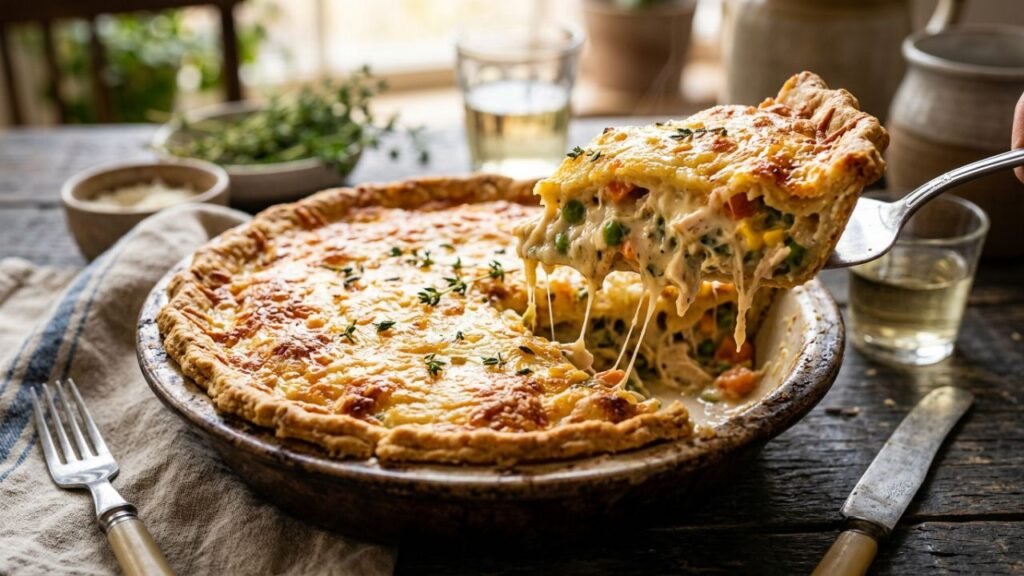 Torta de frango proteica