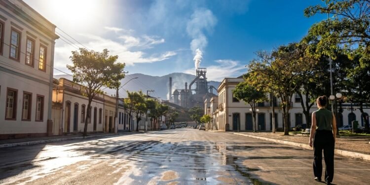 A 100 km de Belo Horizonte, 12% do aço do Brasil sai desta cidade de 40 mil habitantes, que está entre as 500 melhores do país para se viver