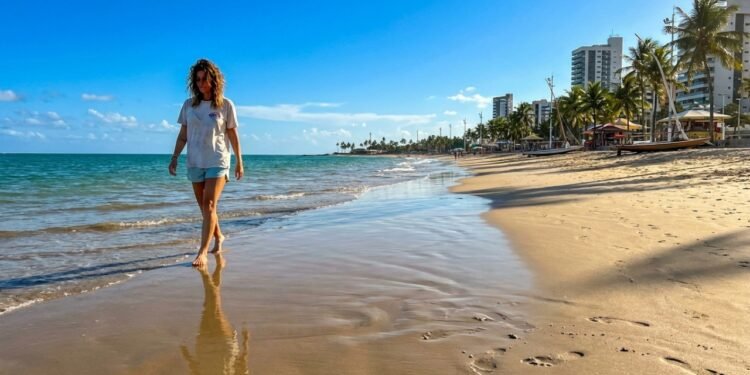 A capital nordestina com 25 km de praias urbanas com águas mornas o ano todo bateu recorde de turistas estrangeiros